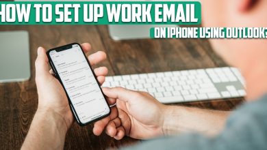 How to set up work email on iPhone using outlook?