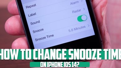 How to change snooze time on iPhone iOS 14?