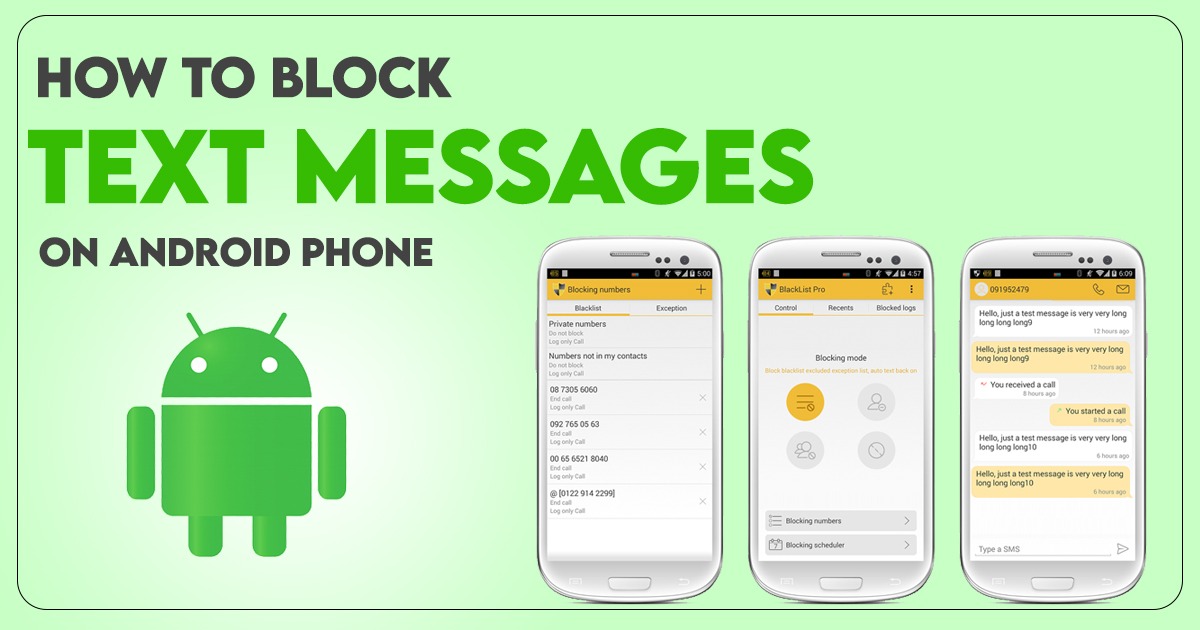 How to Block Text Messages on Android Phone