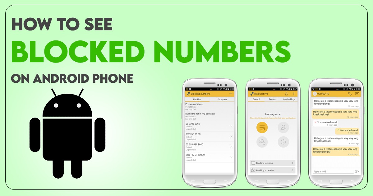 How to See Blocked Numbers on Android Phone