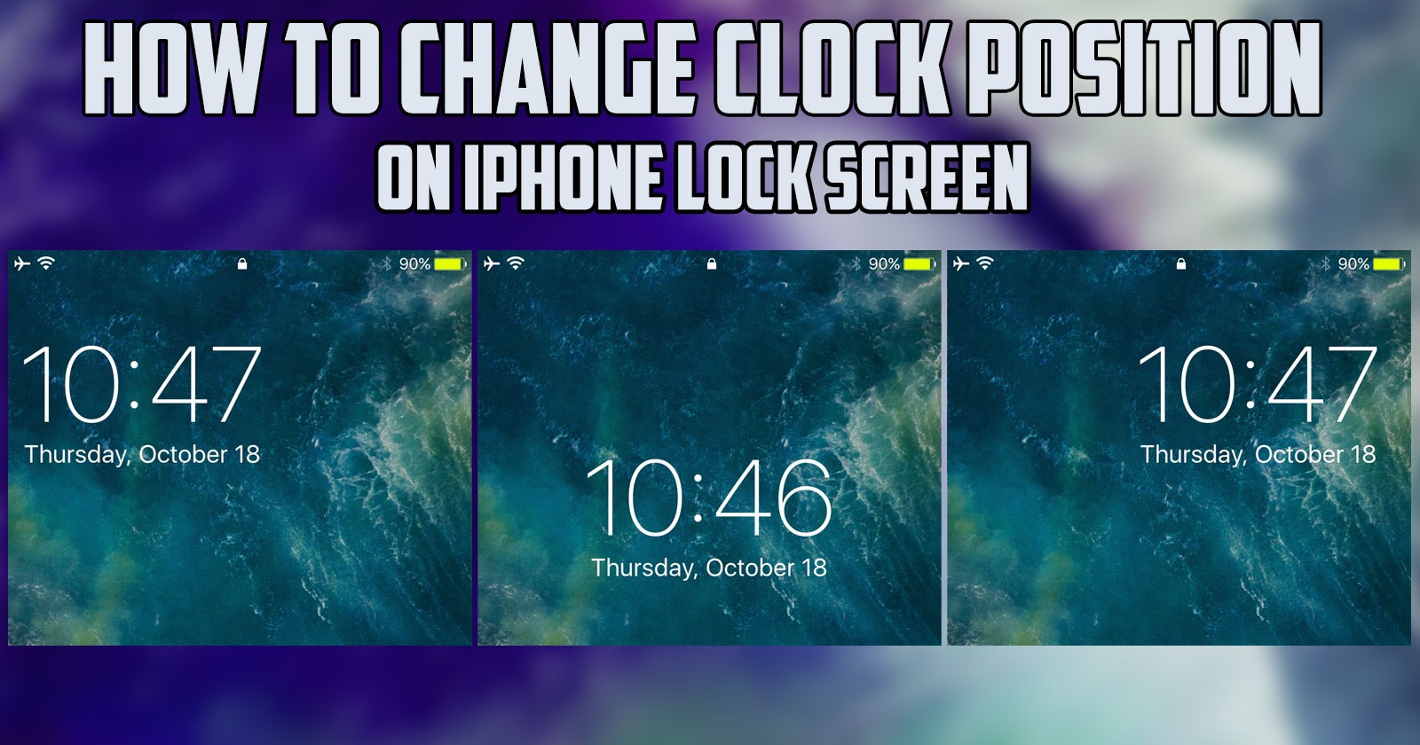 How to Change Clock Position on iPhone Lock Screen