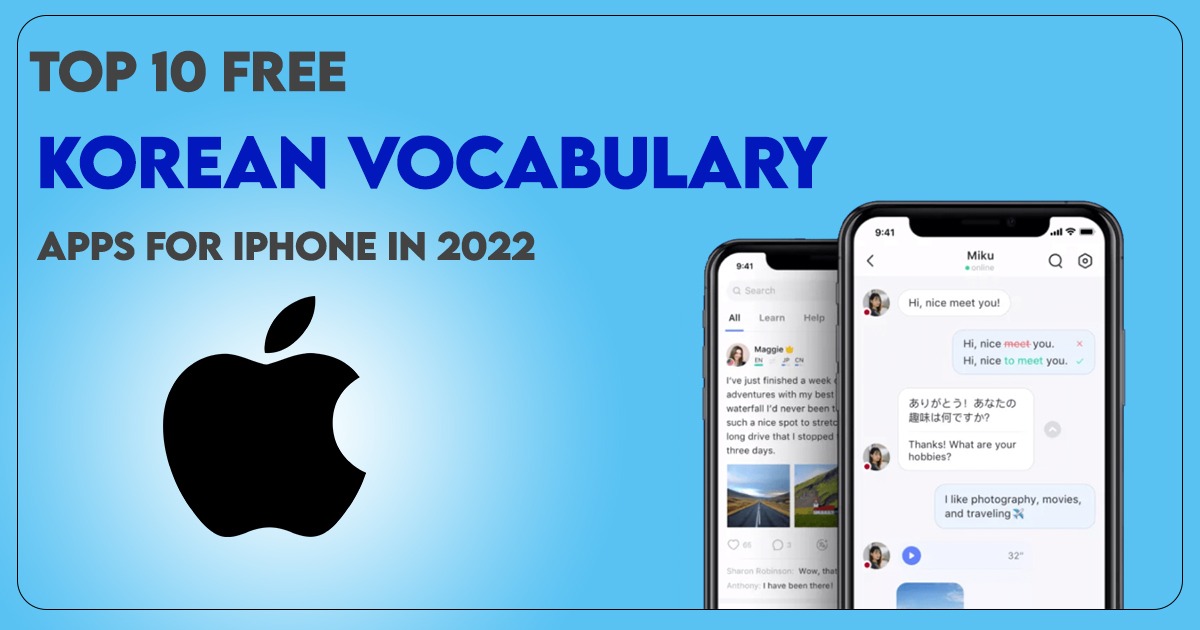 Top 10 Free Korean Vocabulary Apps for iPhone in 2022