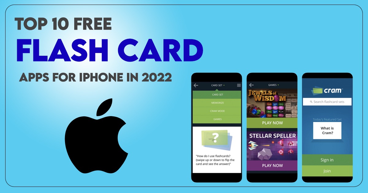 Top 10 Free Flash Card Apps for iPhone in 2022
